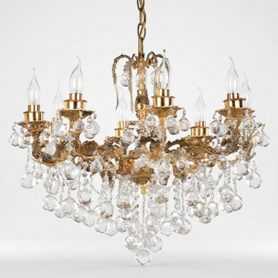 Luxe kroonluchter plafondlamp plafondlamp kristal kunst goud