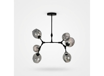 Plafondlamp Luster Kroonluchter Plafondlamp Modern Glas Zwart Nieuw