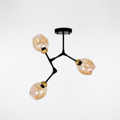 Lampen luchter kroonluchter plafondlamp plafonnière goud modern glas