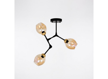 Lampen luchter kroonluchter plafondlamp plafonnière goud modern glas