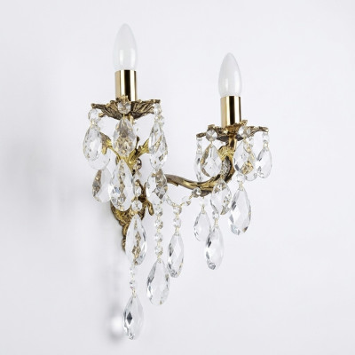 Wandlamp Wandlampen Wandlamp Kroonluchter Wandlampen Zilver Kristal
