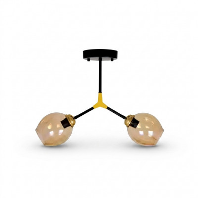 Lampen Kroonluchter Plafondlamp Luster Plafonnière Glas Goud Modern