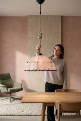 Plafondlamp Plafonnière Luchter Kroonluchter Lamp Beige Modern Touw
