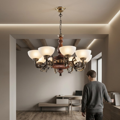 Plafondlamp Kandelaar Kroonluchter Plafonnière Lampen Bruin Klassiek