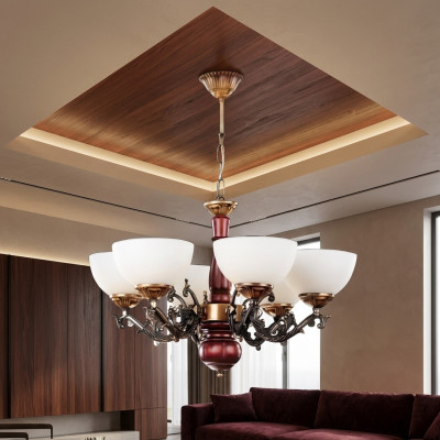 Hanglamp kroonluchter plafondlamp lampen bruin klassiek