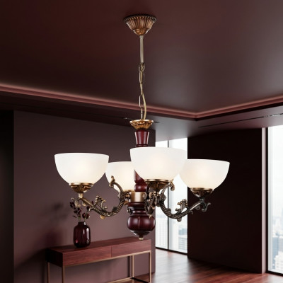 Kroonluchter Plafondlamp Hanglamp Lampen Bruin Klassiek