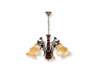 Plafondlamp Bloemen Plafondlamp Kandelaar Kroonluchter Lamp Glas Beige