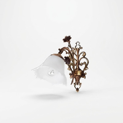 Wandlamp Wandlampen Wandlamp Kroonluchter Wandlamp Glas Bruin Bloemen