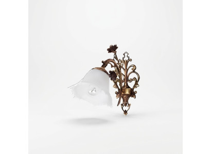 Wandlamp Wandlampen Wandlamp Kroonluchter Wandlamp Glas Bruin Bloemen