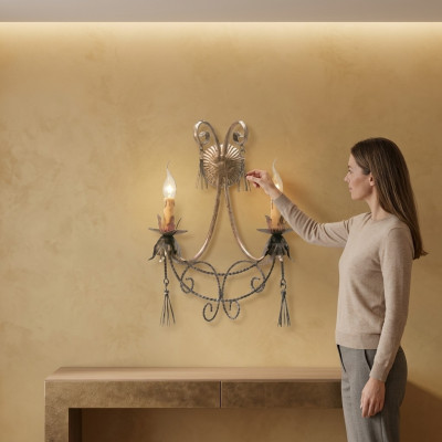 Wandlamp Kandelaar Wandlamp Wandlampen Wandlampen Beige Luxe Nieuw