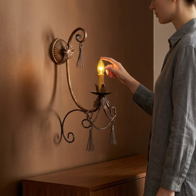 Wandlamp Kroonluchter Wandlamp Wandlampen Wandlampen Beige Luxe Nieuw