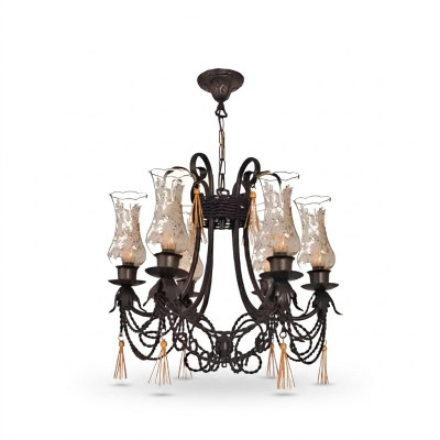 Kasteel plafondlamp luxe kroonluchter plafondlamp glaslamp.