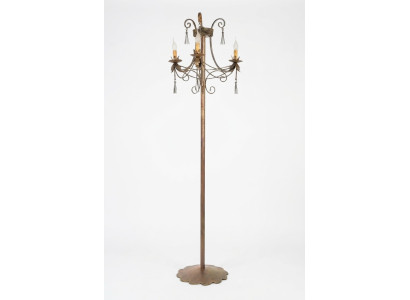 Staande lamp Staande lamp Stand Luxe Verlichting Lampen Lamp Goud Art 170 cm