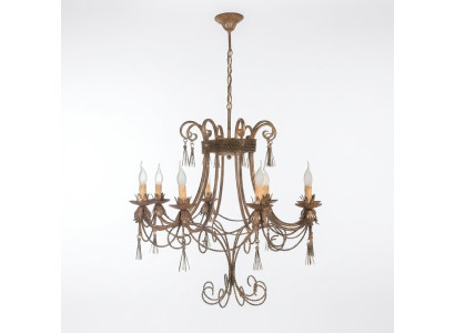 Plafondlamp luchter kroonluchter plafondlamp lampen goud metaal kunst