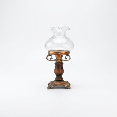 Tafellamp Tafellamp Lamp Verlichting Luxe Bruin Lampen Tafel Glas