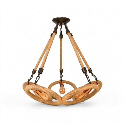 Plafondlamp kroonluchter hanglamp lamp glas bruin modern