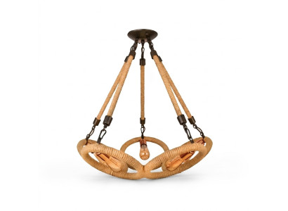 Plafondlamp kroonluchter hanglamp lamp glas bruin modern