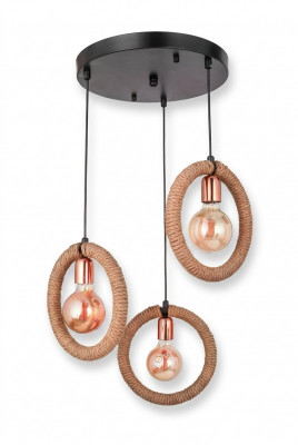 Luster Plafondlamp Kandelaar Plafondlamp Lamp Glas Bruin Modern