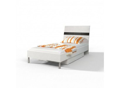 Bedden Hout Ontwerp Eenpersoonsbed Hoogglans Single kinderkamer bed jongen Zwart