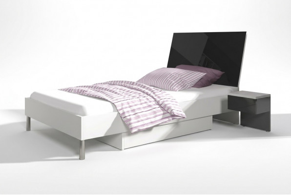 Kinderkamer bed eenpersoons jeugdkamer zwart hout slaapkamers bedden nieuw