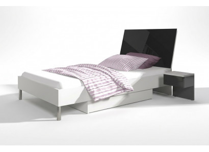 Kinderkamer bed eenpersoons jeugdkamer zwart hout slaapkamers bedden nieuw