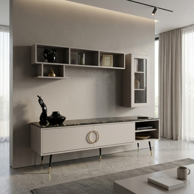 Italiaanse stijl tv-kast dressoir laag dressoir luxe meubels dressoir 205cm