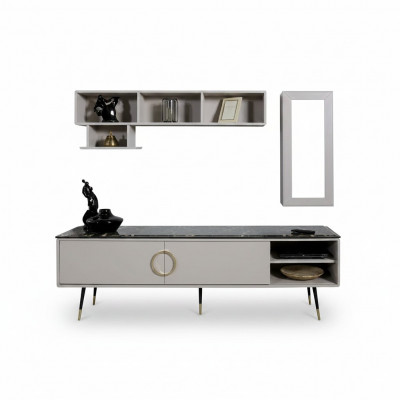 Italiaanse stijl tv-kast dressoir laag dressoir luxe meubels dressoir 205cm