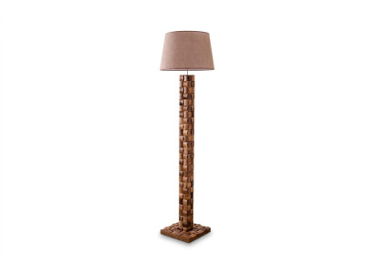 Vloerlamp Staande lamp Stand Staande lampen Lamp Bruin Meubels Licht Nieuw