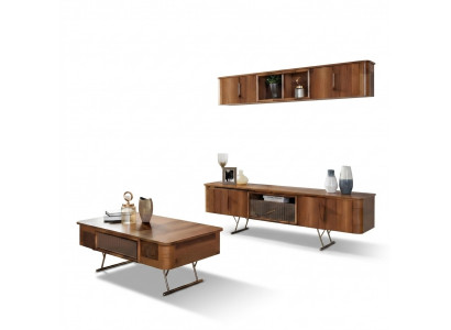 Woonkamer meubels Woonkamer wandplank tv kast Wandkasten Plank Houten meubels