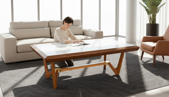 Woonkamer houten tafels bijzettafel luxe stijl tafel nieuw salontafel bijzettafel.