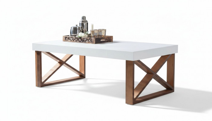 Salontafel Koffietafel Woonkamer Wit Luxe Salontafels Ontwerp Houten Tafels