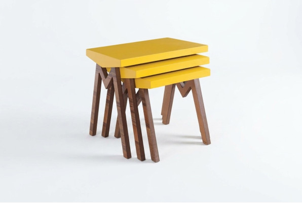 Koffietafel Bijzettafel Tafels Salontafel Tafels Houten tafels 3-delige set