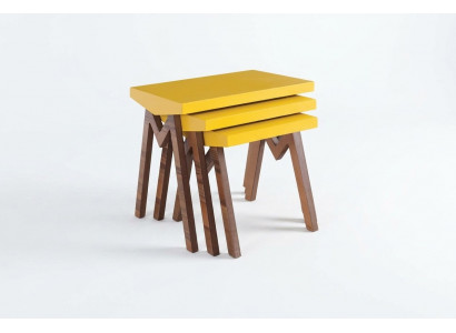Koffietafel Bijzettafel Tafels Salontafel Tafels Houten tafels 3-delige set