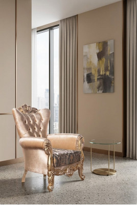 Barok fauteuil Chesterfield bank bank Meubels Inrichting Banken Banken Stoel
