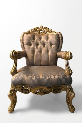 Fauteuil Luxe Rembourré Designer Textile 1 Place Siège Rembourré Mobilier Neuf