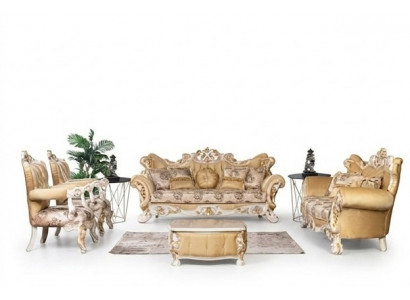 Klassiek bankstel 4-delige set Barok Rococo luxe meubels bank sofa