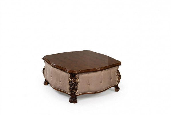 Houten salontafel Klassieke woonkamertafels Meubels Bruin Vierkant