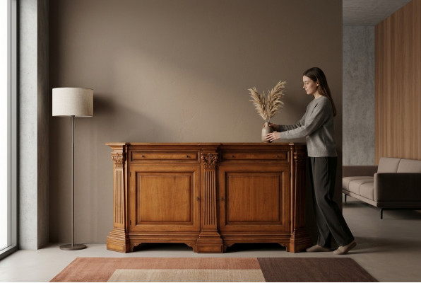 Planken dressoir kast buffet vitrinekasten dressoir meubels hout