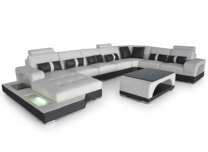 Hoekbank hoekbank Ontwerp Hoekbank Bank Bank Bekleding Woonlandschap LED USB