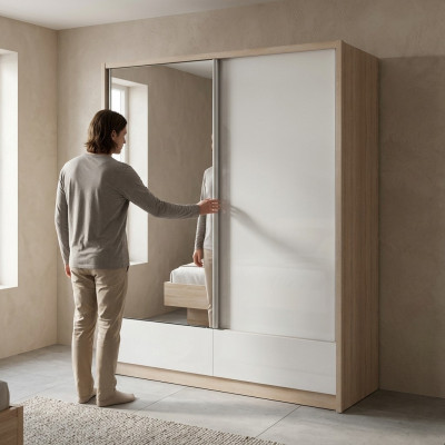 Garderobe Opbergkast 180cm Plank Kast Archief Schuifdeuren Schuifdeuren Kantoor