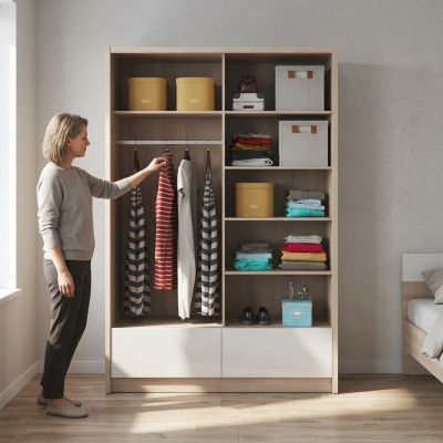 Meerdoel rekken kast planken opbergkast 150cm Nieuw garderobe