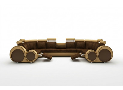 Stof Textiel Bank Textielbank met USB Hoekbank Bank Woonlandschap XXL Relax Nieuw