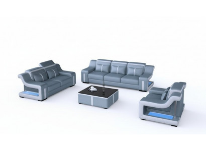 Ontwerp bankstel met USB-set Woonkamerset 3+2+1 + salontafel Modern