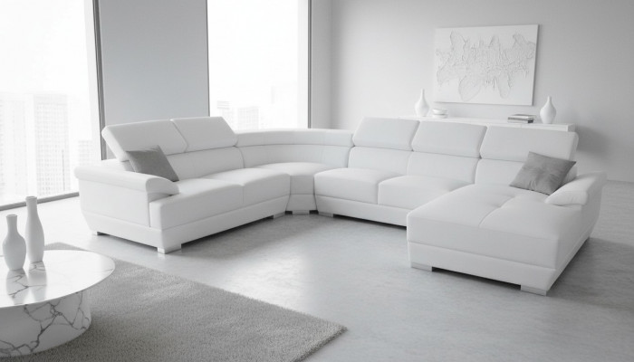 Bank hoekbank ontwerp bekleding hoekbank hoekbankbank bank woonlandschap U-vorm + USB