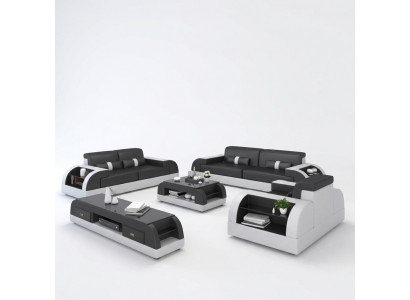 Sofaset 3+2+1 Bank Bekleding Stof Zitkussen Bankstel Lederen Design Banken