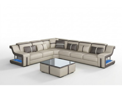 XXL Hoekbank Bank met USB-hoek Woonkamerbank Bank Tafel Beklede Stoel Leder  XXL Hoekbank Bank met USB-hoek Woonkamerbank Bank Tafel Beklede Stoel Leer