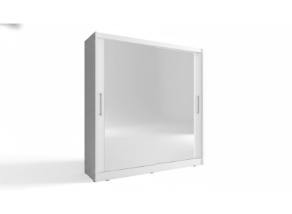 Slaapkamer spiegel zwevende deuren kast 200cm kledingkasten schuifdeuren.