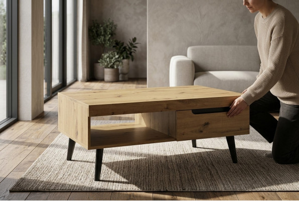 Salontafel Bank Bank Tafel Moderne salontafel Koffietafel Bijzettafel Nieuw