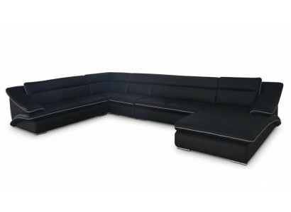 Sofa Hoekbank Ontwerp Bekleed Hoekbank Hoekbank Bank U-vorm Woonlandschap +USB