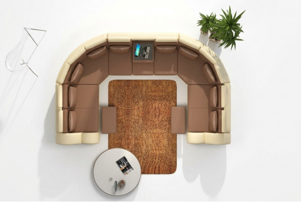 Leren bankstel met USB-bekleding Bank Bank Hoekbank Woonlandschap Gigantische XXL Relax Nieuw